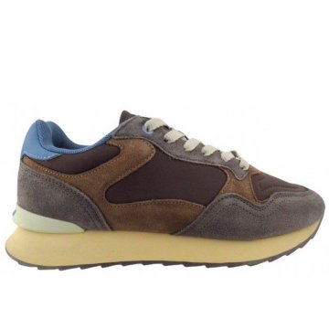 Hoff Damen City Amsterdam Sportlicher Schnürer In Braun Grau Kombi