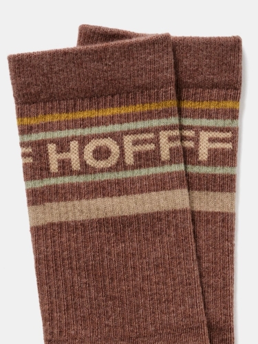 Hoff Herren Braune Logo-Socken