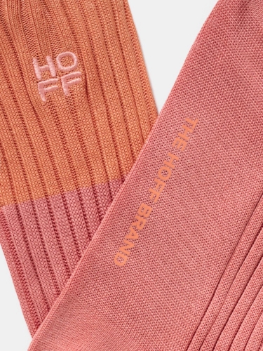 Hoff Herren Korall-Orange Socke