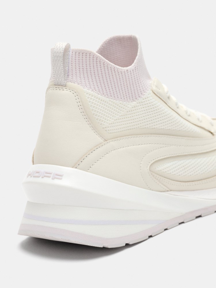 Hoff Herren Seven Flyknit Runner Off White